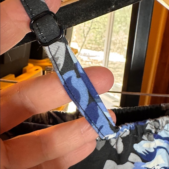 NWT The Children’s Place Blue Floral Off Shoulder Dress Size L 10/12 Ruffle Boho - Picture 7 of 10